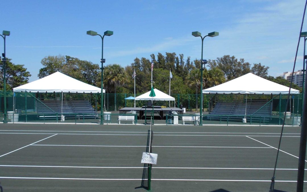 Sarasota Open Tennis Tournament Bleacher Rental - Florida Bleacher Rentals